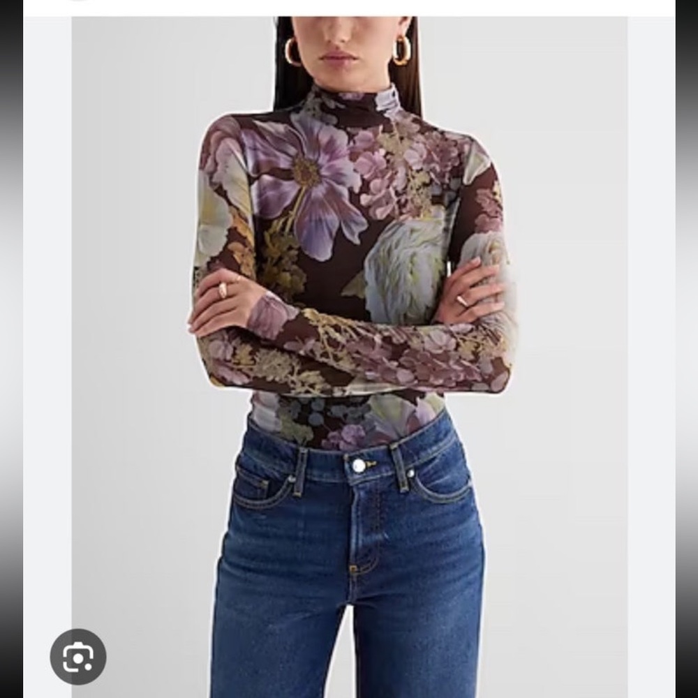 Floral NWT floral express size xsmall body body suit